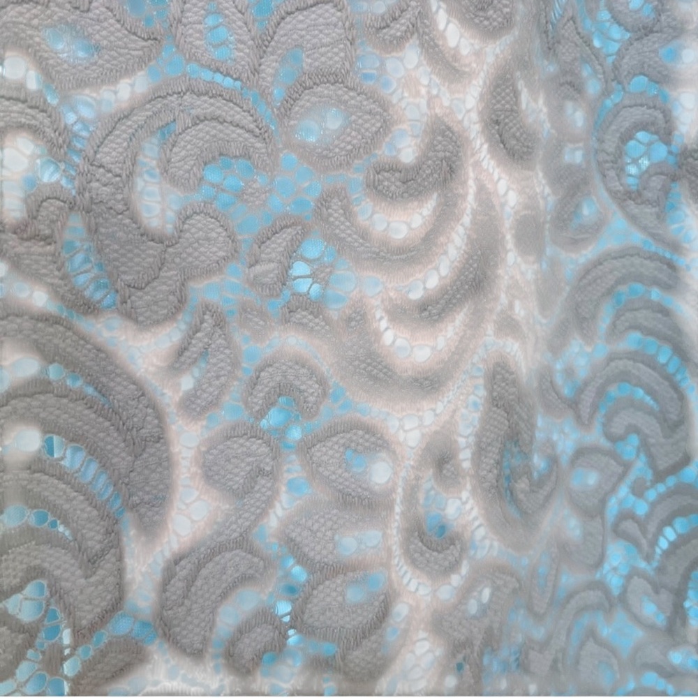 Beautiful Patterned Blue Dress - Picture 5 of 8